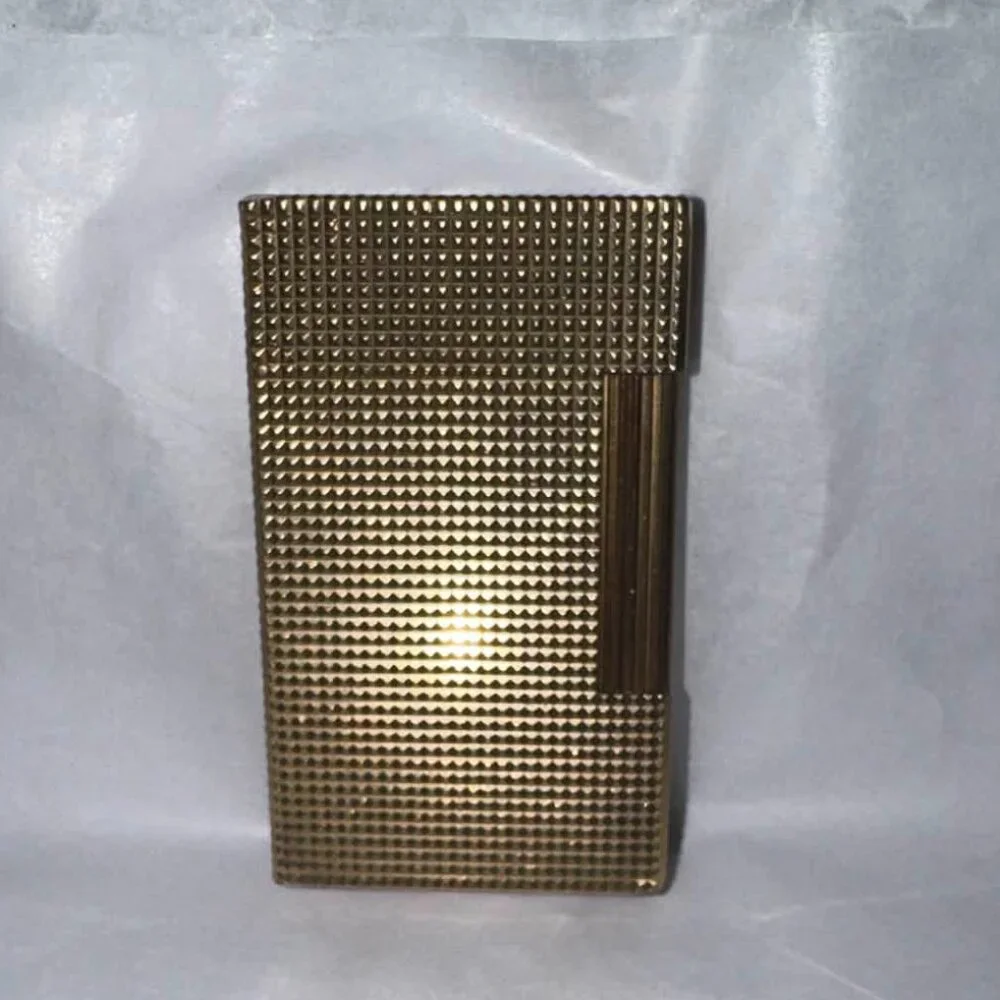 Authentic ST Dupont Vintage RARE Original French Gold Textured Lighter - Picture 9 of 11